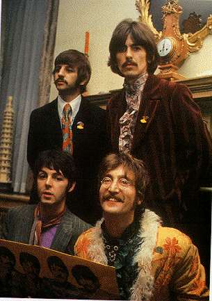 Press launch for `Sgt Pepper's Lonely Hearts Club Band' in the drawing room at 24 Chapel Street