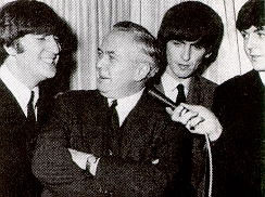 The Beatles with Harold Wilson