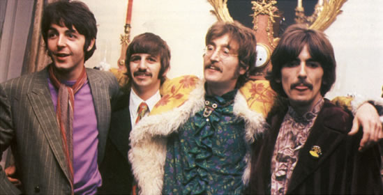 Press launch for `Sgt Pepper's Lonely Hearts Club Band' in the drawing room at 24 Chapel Street