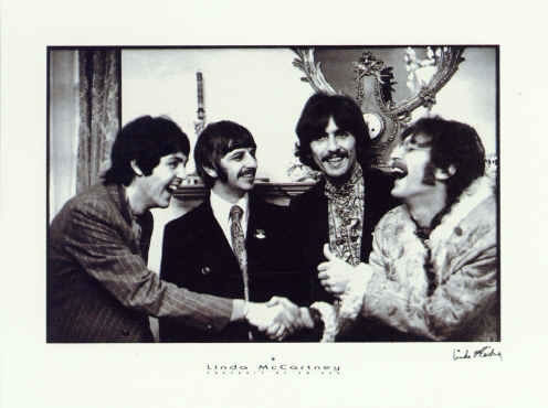 Press launch for `Sgt Pepper's Lonely Hearts Club Band' in the drawing room at 24 Chapel Street