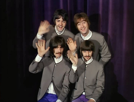 The Beatles in Saville Theatre, London