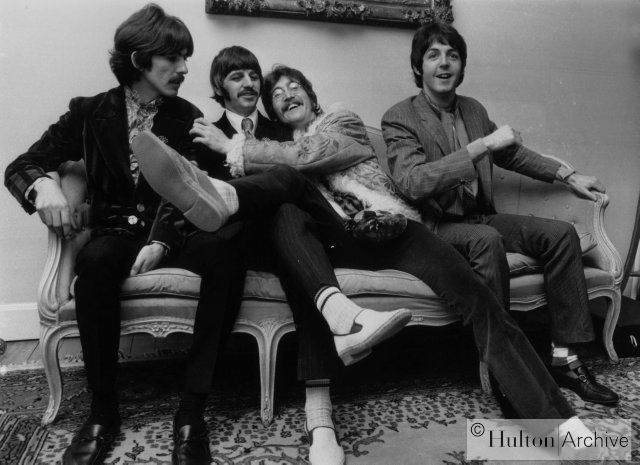 Press launch for `Sgt Pepper's Lonely Hearts Club Band' in the drawing room at 24 Chapel Street