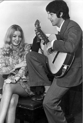 Paul McCartney and Mary Hopkin