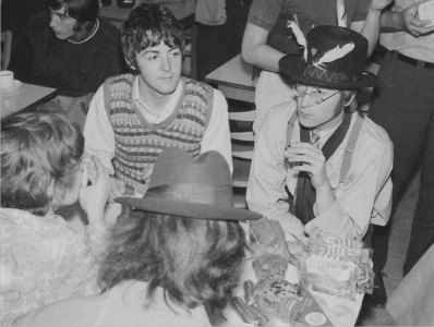 Paul, John and George relaxing at the Atlantic Hotel