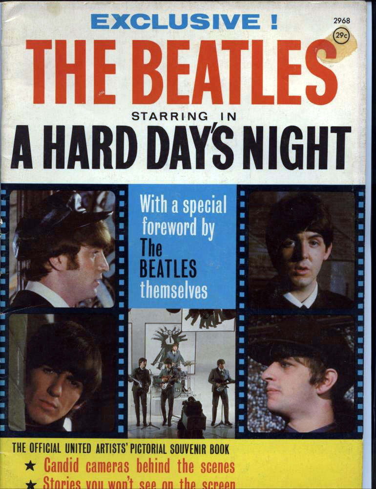 The Beatles Starring in A Hard Days Night Magazine