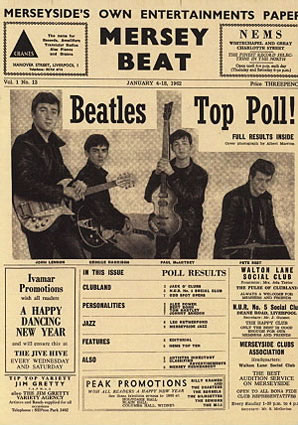 Mersey Beat publishes the results of its first group popularity poll and The Beatles are clear winne