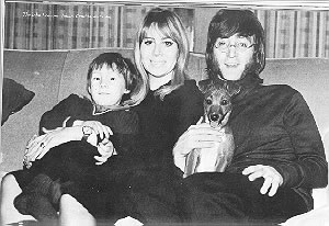 John, Cynthia and their son Julian