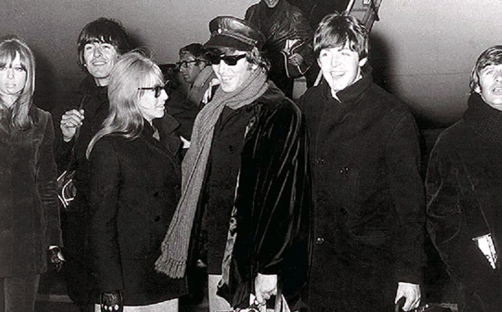 Patti and Cynthia with the Beatles