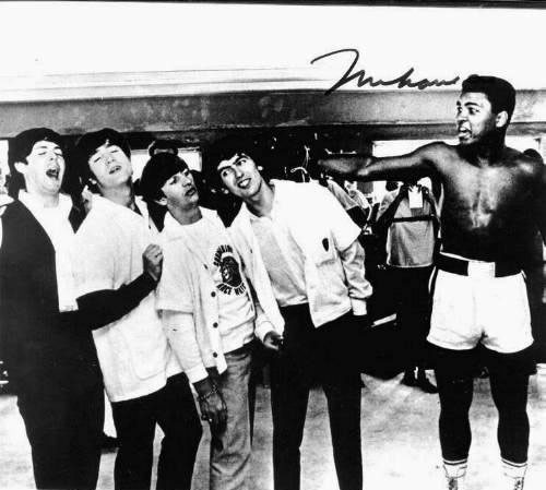 The Beatles and Muhammad Ali (Cassius Clay)