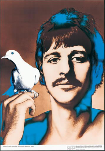 Original psychedelic pop-art color Beatle  pinups by Richard Avedon
