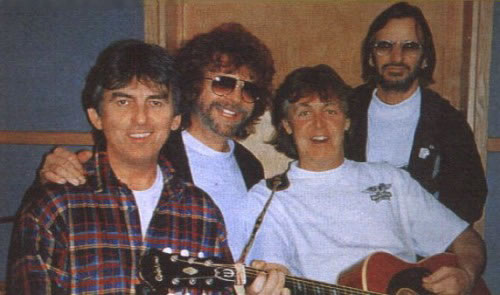 George, Jeff Lynne, Paul, Ringo
