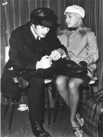 John and Cynthia in airport
