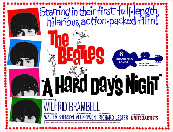 A Hard Day's Night film poster
