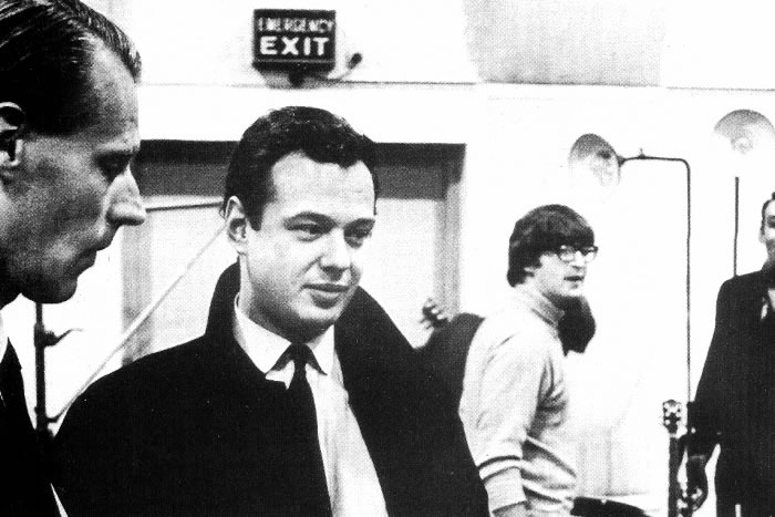 George Martin, Brian Epstein, John Lennon