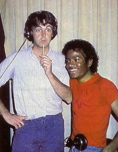 Paul McCartney and Michael Jackson